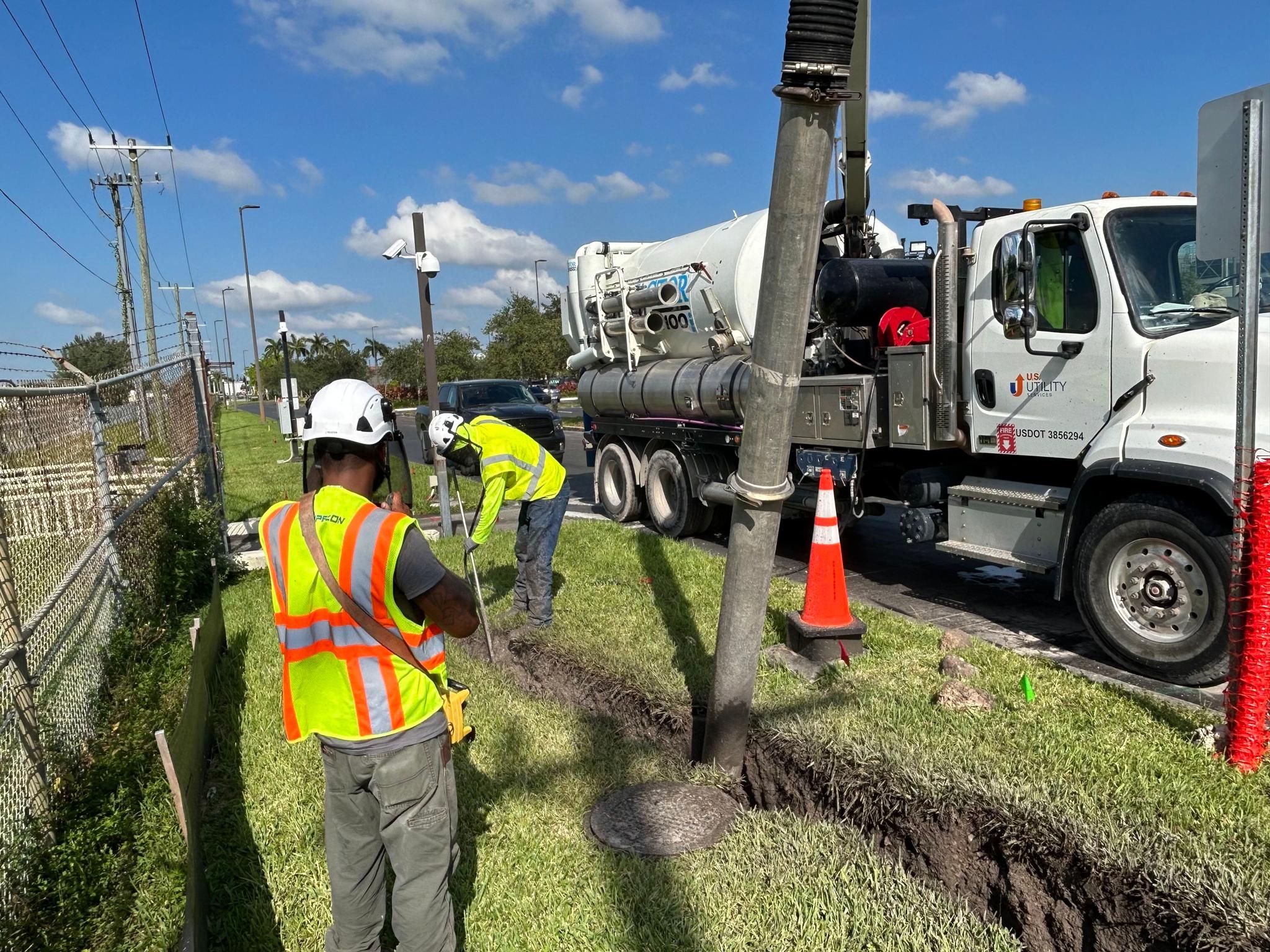 Industrial tank cleaning service at a South Florida facility